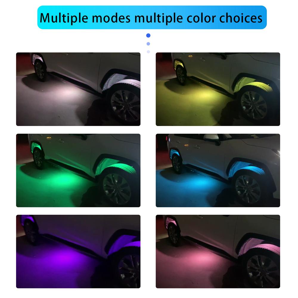 4 Светодиодных RGB Неоновых Светодиодных Огни для Подсветки Кузова Bluetooth Приложение для Jeep Wrangler Jku Jk
