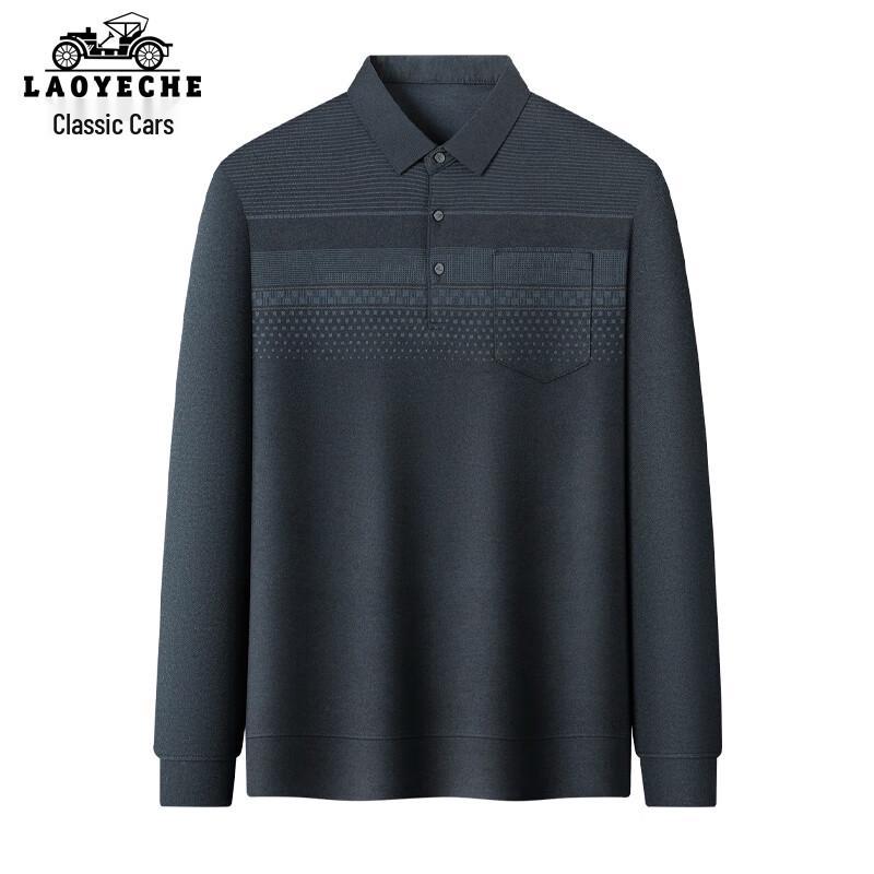 

LAOYECHE Men s Polo Neck Long Sleeve T-Shirt 170/88A