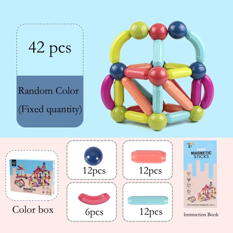 Magnetic Construction Set DIY Building Assembly Magnet Blocks Toy For Children Educational Gift