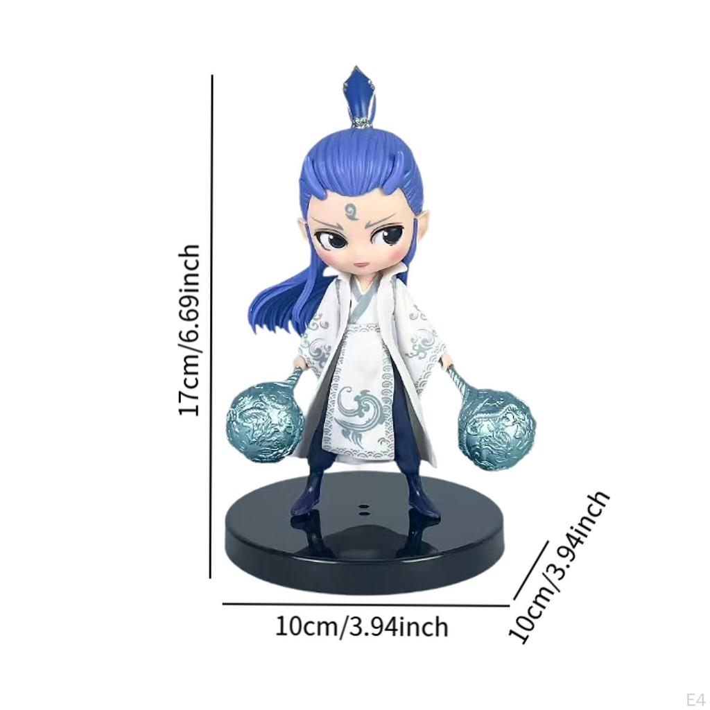 Cartoon Doll Statue Craft Character Sculpture for Indoor Bedroom Living Room red