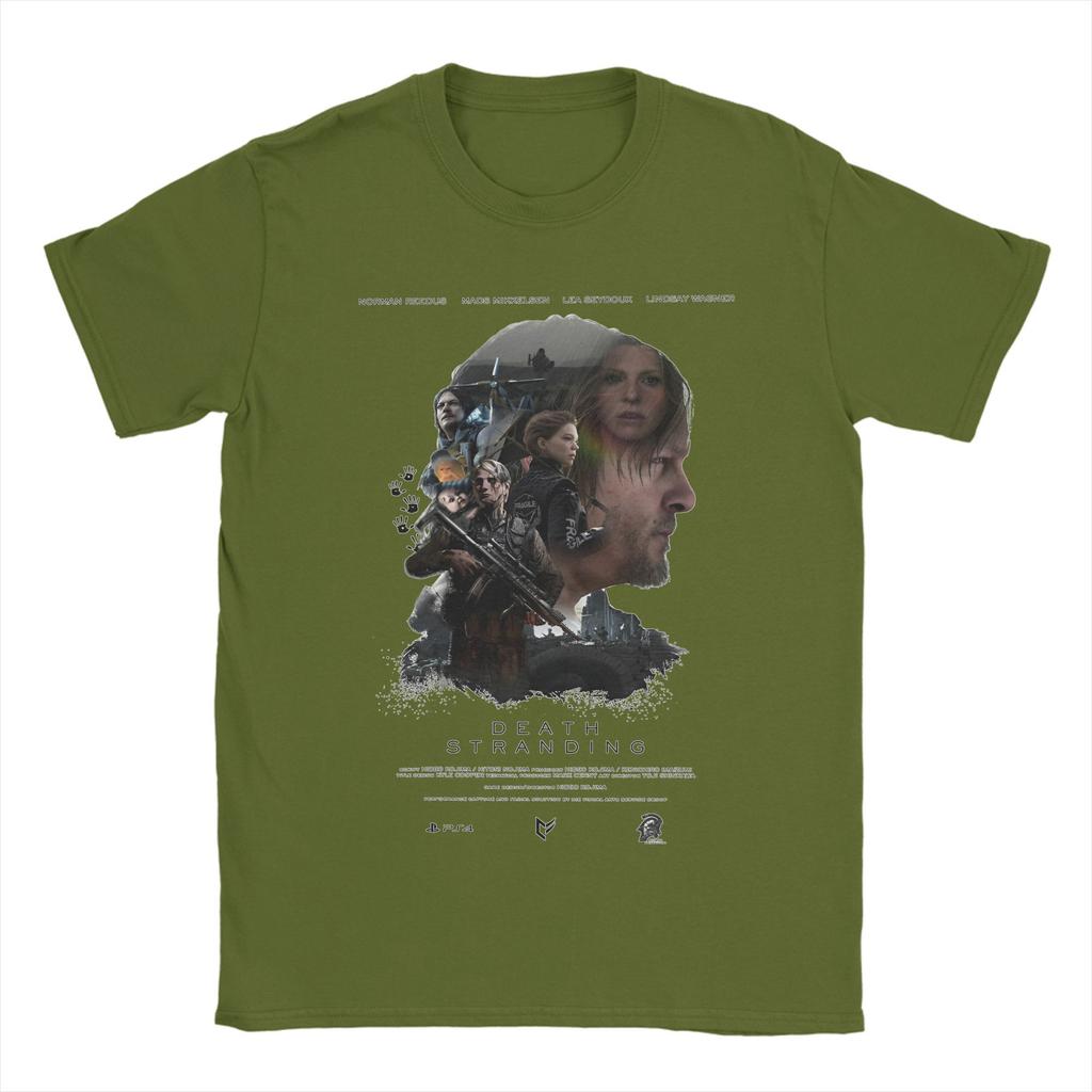 2025 Death Stranding 2 T Shirts Men's 100% Cotton Funny T-Shirts Round Neck Tees Short Sleeve Tops Plus Size