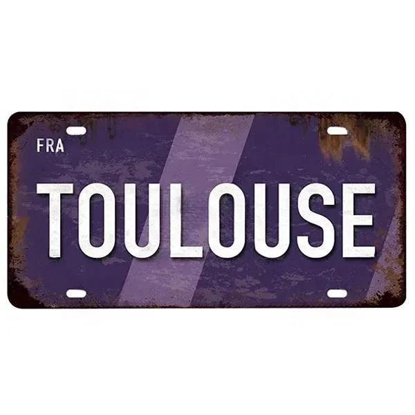 Vintage France City Plate PARIS/LYON/MARSEILLE Flag Poster Metal Plaque Aluminum Sign Man Cave Garage Club Bar Cafe Wall Decor