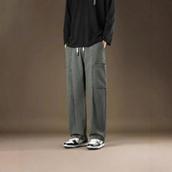 Schwarze Fallschirmhose mit hohem Bund – Lässig, weit geschnitten, Petite Jazz-Tanzbekleidung für Frühling und Herbst