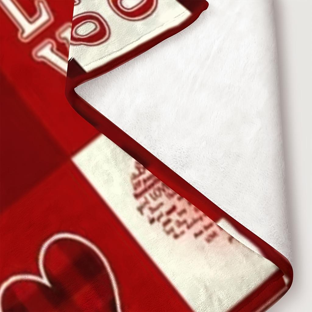 Romantic I Love You Rose Art Blanket - Soft All-Season Multi-Purpose Throw for Mother'S Day, Valentine & Anniversary Gift