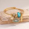 1PC Fashion Women's Stainless Steel DIY Multi Element Devil Eye Panjia Dora Bracelet, Suitable for Daily Party Accessories-9060
