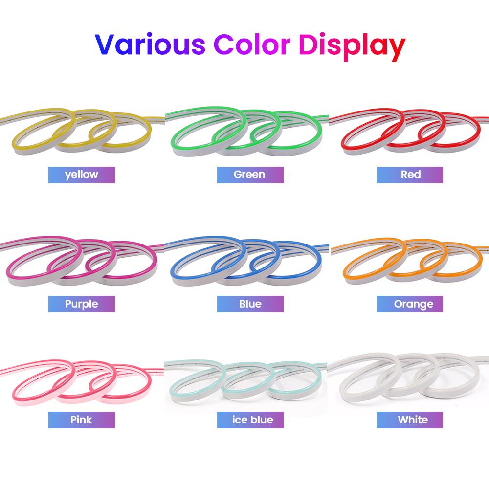 1M 5M Neon Strip 12V 2835 120Leds/M Flexible LED Strip Light Waterproof Outdoor Rope Light Blue/Warm/Pink/White/Red/Yellow/Green