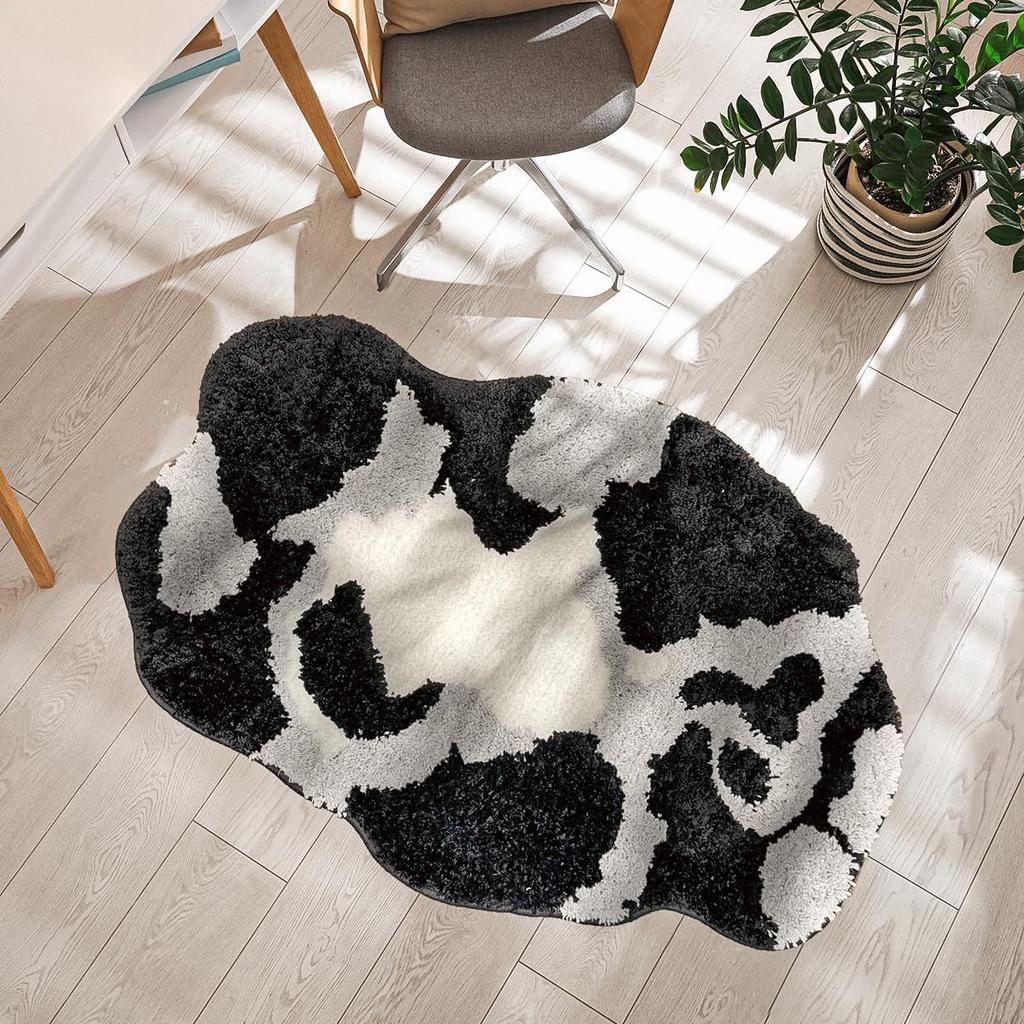 Living Room Irregular Carpet Thickened Coffee Table Mat Stain Resistant Bedside Carpet In Bedroom