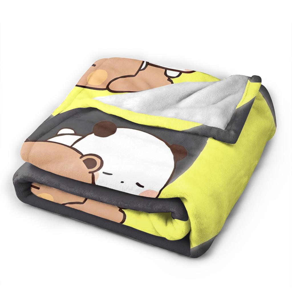 Bubu Dudu Sleep Warm Soft Blanket Girls Boys Plush Throw Blanket Print Couch Chair Flannel Bedspread Sofa Bed Cover