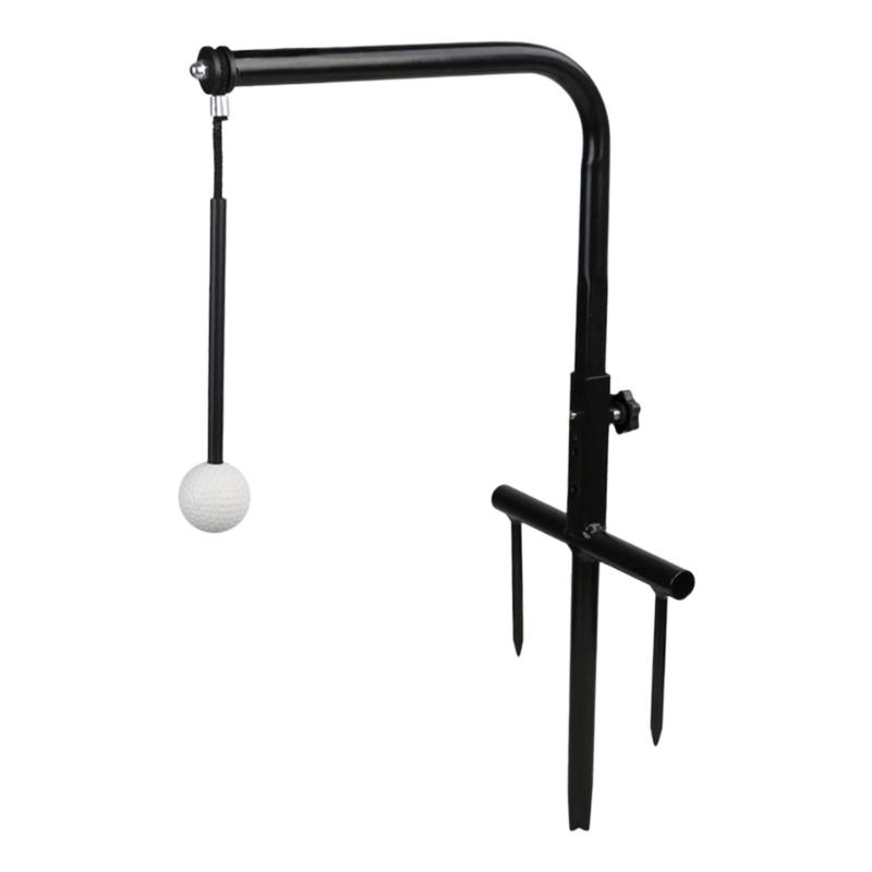 Supporto Allenatore Swing da Golf con Altezza Regolabile per Allenamento Indoor Outdoor prodotto Di Robusto Materiale Metallico