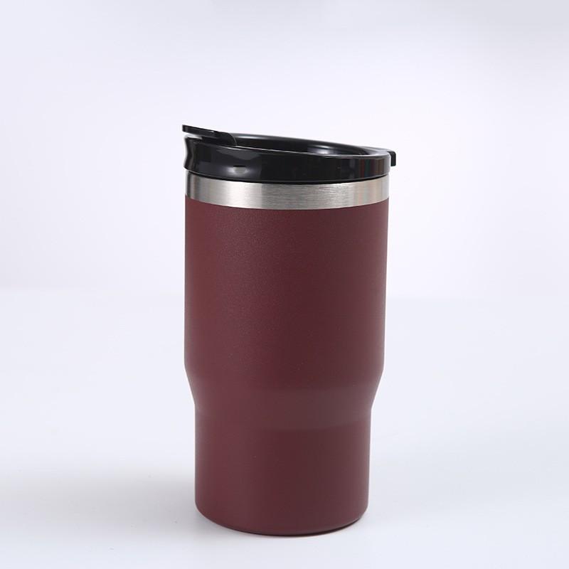 14oz Stainless Steel Travel Tumbler With Double Lid Insulated Beer Cup Car Office Outdoor Use