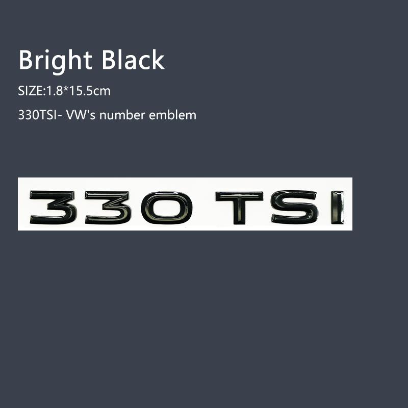 YKPSC1 3D ABS 200/230/280/300/330/380TSI 480 530V6 Car 4motion Emblem Auto Rear Trunk Badge Sticker For VW 17-20 cars produced