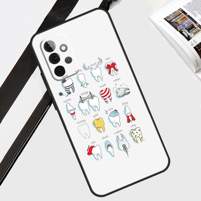Dentist Dental Dent Tooth Case For Samsung Galaxy A06 A56 A36 A26 A16 A54 A34 A14 A12 A22 A32 A52 A13 A53 A15 A35 A55