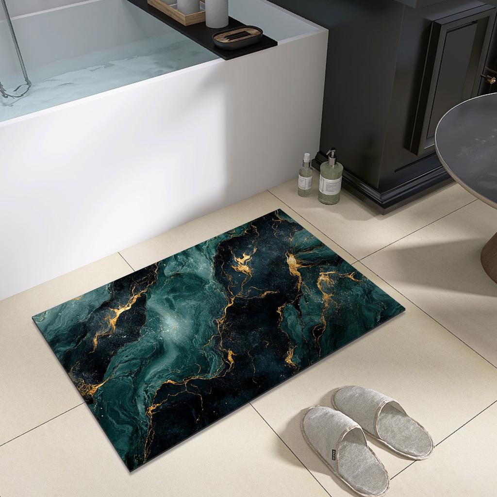Kieselgur Badematten Badezimmer Saugfähige Duschfußmatte Rutschfest Schnelltrocknend Toilettenteppich Fußmatte Waschbar
