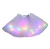 European & American Adult LED Luminous Tutu Skirt - Light-Up Mesh Half-Body Design