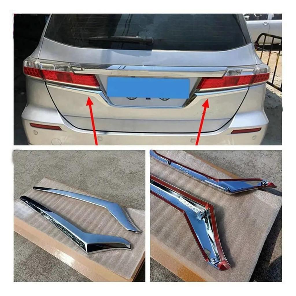 Kompatibel med Muzhen Store Odyssey 2013-2014 RB3 Bakljus Formad Galvaniserad Ljus List Bagagelucka Baklampa Nedre Dekorationslist