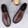 Genuine Leather Oxford Shoes Men Warm Plush Fur Winter Shoes Soft-soled Male Casual Shoes Fashion Light Business Dress Sneakers