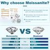 3mm-10mm 18K Gold Plated 925 Sterling Silver VVS Moissanite  Women Mossanite Stud Earrings Men