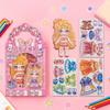 Magnetic Dress Up Dolls with Cute Mix & Match Outfits Toy for Fashion Lovers, Children, Pupils, Preschoolers, Party, Home