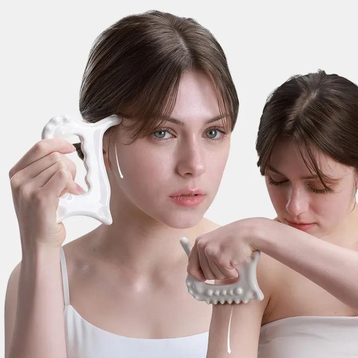 Pearl Care Ceramic Gua Sha Massager