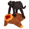 Pet Halloween Shirt Warm Cute Funny Dog Cat Costume with Black Cat for Party Daily