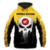 Sudadera con capucha Honda para hombre, sudadera con estampado 3D para motocicleta, moda para deportes al aire libre,