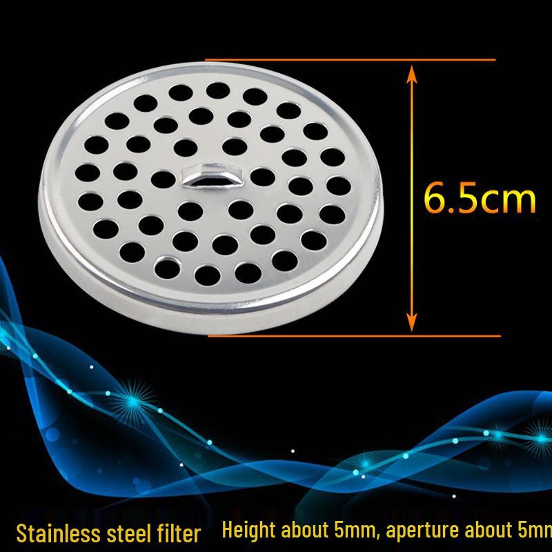 Stainless Steel Round Bathroom Floor Drain Cover with Filter Screen