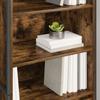 Tall Cabinet in Smoke Oak Finish 60 x 36 x 200 cm Engineered Wood