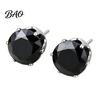Versatile Stud Earrings 1 Pair Earrings, Four-Claw Cubic Zirconia Sparkling Ear Studs, Women for Daily Wear Jewelry Gift Alloy