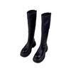 Black boots for women, autumn and winter boots for women, thin and heightened thick-soled boots