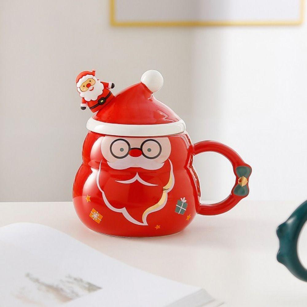Snowman/Christmas Tree/Santa Claus Santa Claus Water Cup Christmas Ceramic Cup  Festive Gift