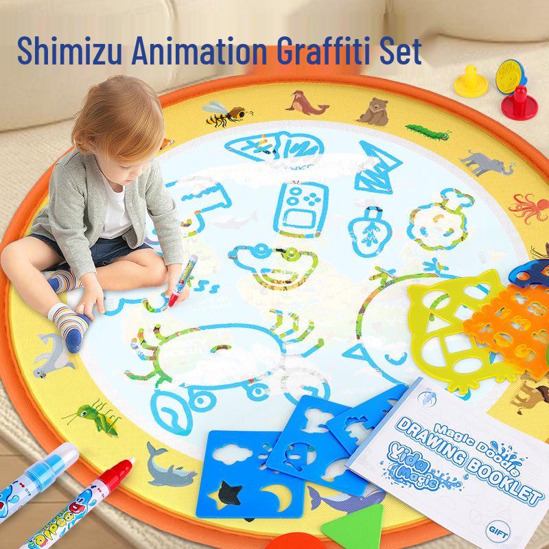Magic Water Drawing Mat - 100×80cm Colorful Painting & Writing Blanket for Kids