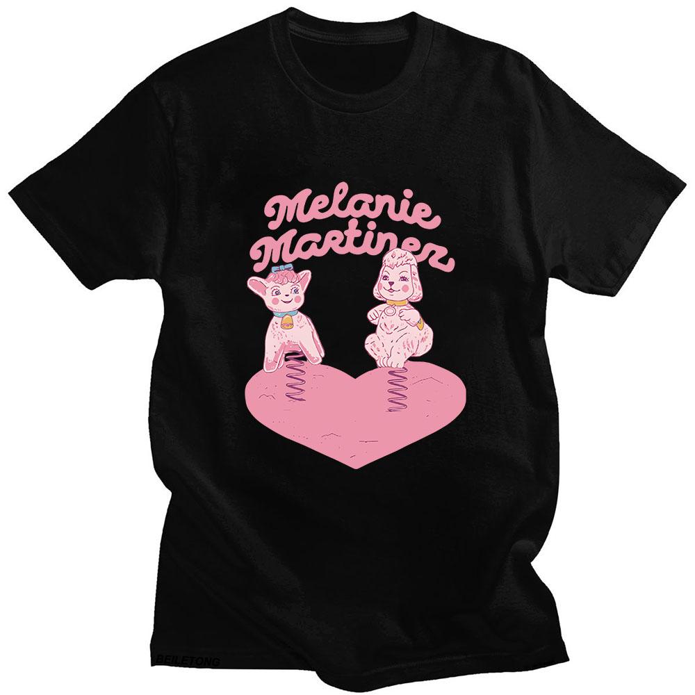 

Футболки Melanie Martinez Portals Tour, 100% хлопок, оригинальные футболки с графикой, футболки унисекс Kawaii, повседневные футболки больших размеров S чёрный