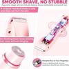 Women's Waterproof Electric Razor: Double-Head Shaver for Dry & Wet Use, Full Body Hair Removal