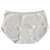 8562 Creamy Antibacterial Women's Triangle Panties - Class A Cotton, Breathable, Extended Crotch, Hip-Wrapping, 50 Count