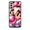 Minnie Mouse Case for Samsung Galaxy S23 S10e S10 S21 FE S22 S9 S24 Ultra S20 Plus Soft Black TPU Phone Cover Bumper