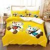 Cartoon Mugman Cuphead Bedding Set Polyester Quilt Cover Pillowcase Comforter King Queen Size Boys Adult  Duvet Cover Bed Set