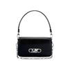 New PARKER Snakeskin Print Embossed Leather Handbag Shoulder Bag Medium Size Women's Black 30F2S7PC6E-0001
