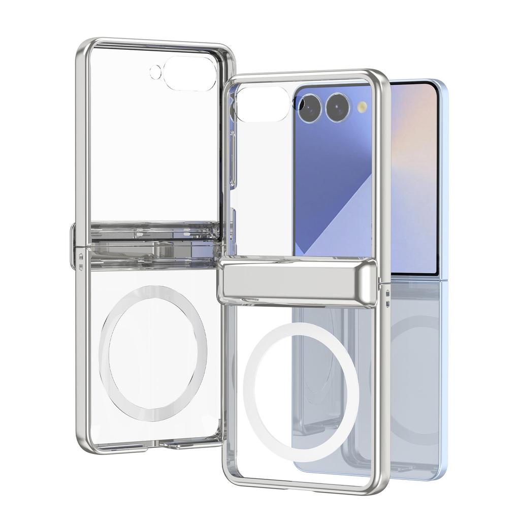 Samsung Z Flip7 Case: Spring Hinge Shell, Flip6/5 Compatible, Magnetic Wireless Charging Protective Cover.