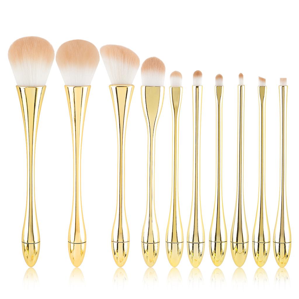 New Product 10 Small Waist Makeup Brush Set, Recommended by Beginners, the Brushes Do Not Lose Hair and Do Not Eat Powder Beauty Tools