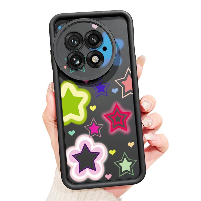 Blended Colorful Stars Pattern Case For OnePlus 15 13 13T 12 Shockproof Bumper Silicone Cover For Oneplus Nord 5 13R 12R 11R 5G