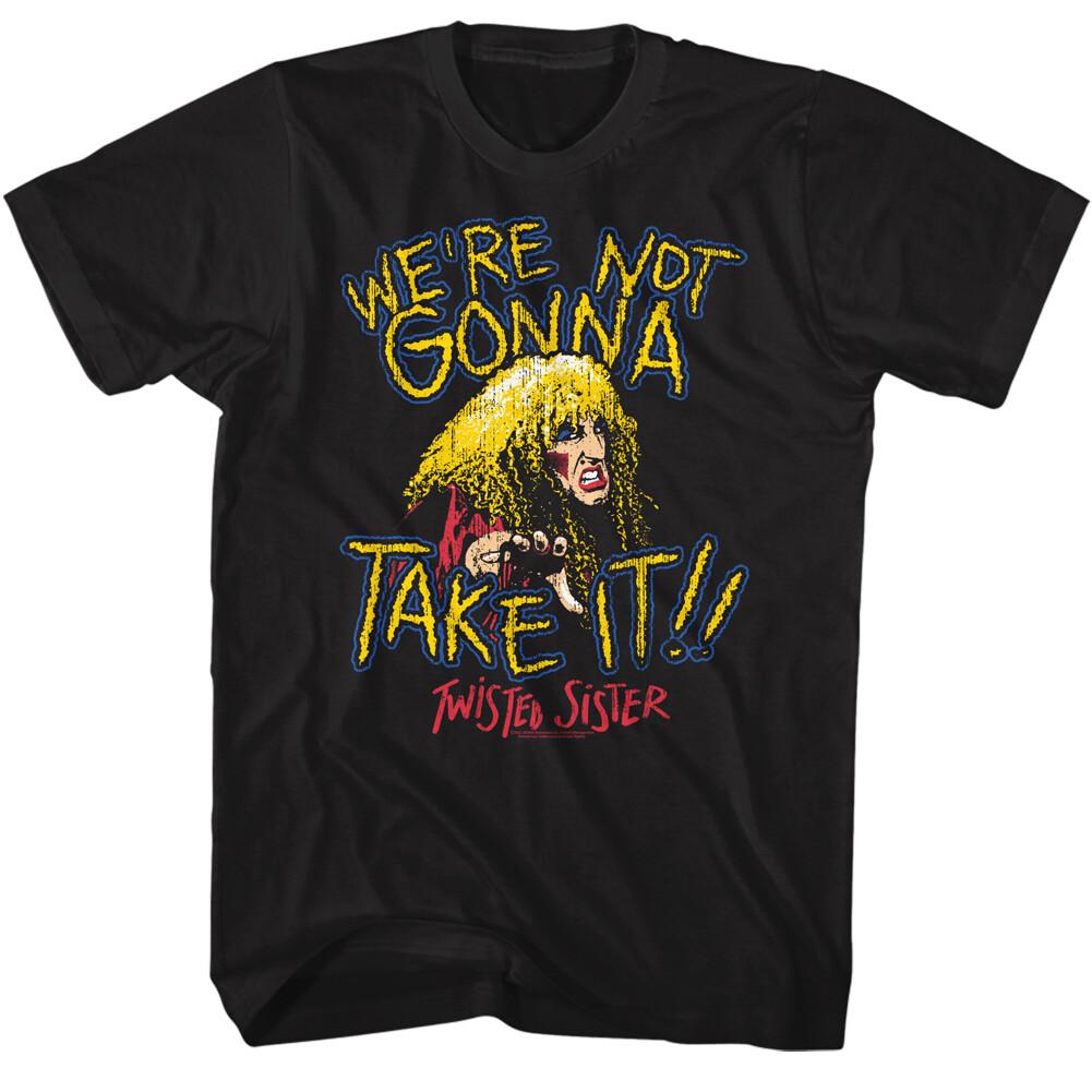 Twisted Sister Dee Snider We re Not Gonna Take It Men T Shirt Rock Music Merch M