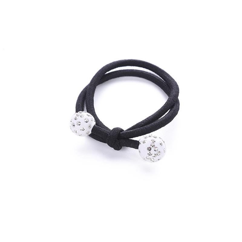 Korean Style High Elasticity Hair Tie for Kids - Double-Ended Celebrity Hair Accessories, Hair Rope, Baby Rubber Band, Hair Ring. белый