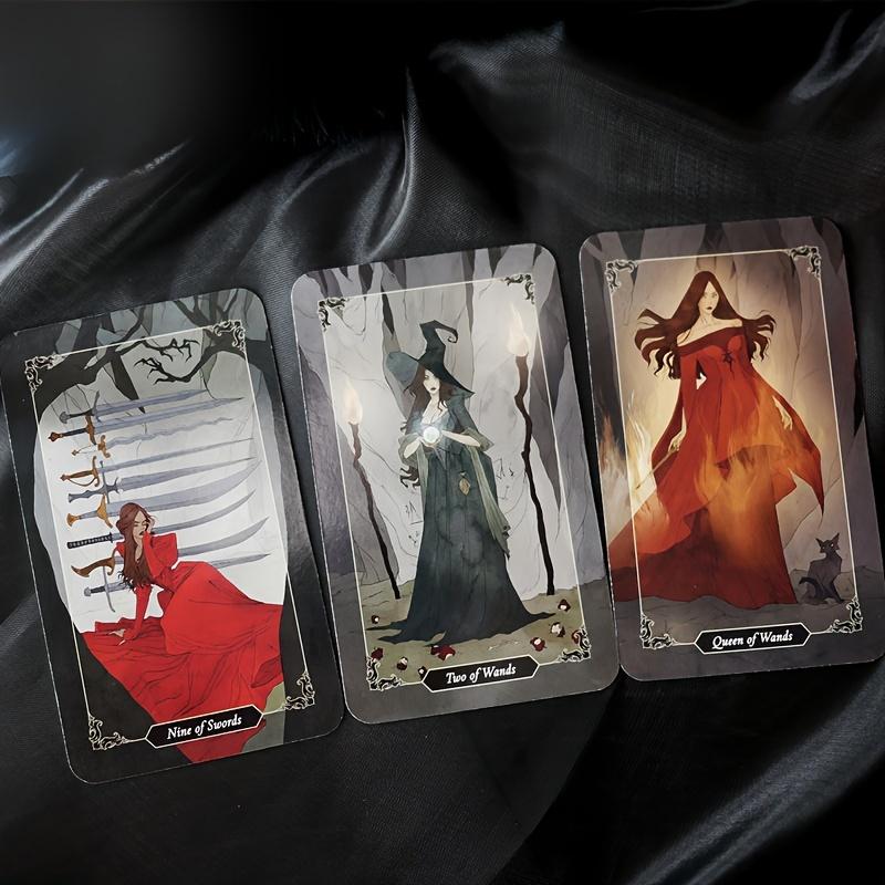 Balíček z tmavého dřeva Karty, Karty Věštění Stolní hry Hračka, Proroctví Balíček Věštění Rodinná společenská stolní hra Karty pro začátečníky Věštecká hra