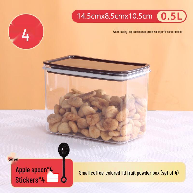 Square Plastic Sealed Food Storage Container Set