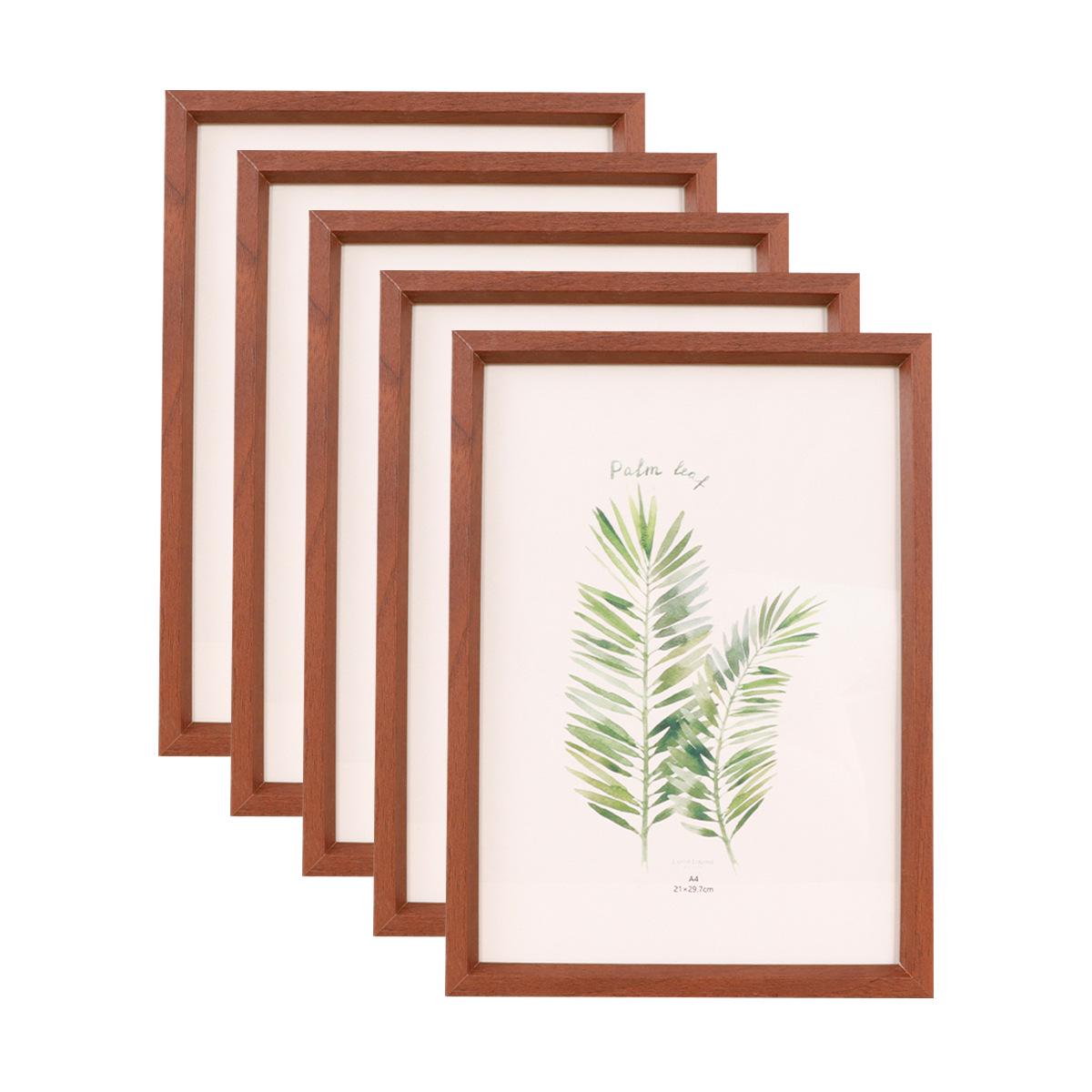 

Creative Wooden Photo Frame for Desktop or Wall, Sizes 5 to 10-inch/A4 5-inch [Can hold: 8.9*12.7CM] Tabletop