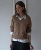DEHEVE Wool V-Neck Knit [Beige]