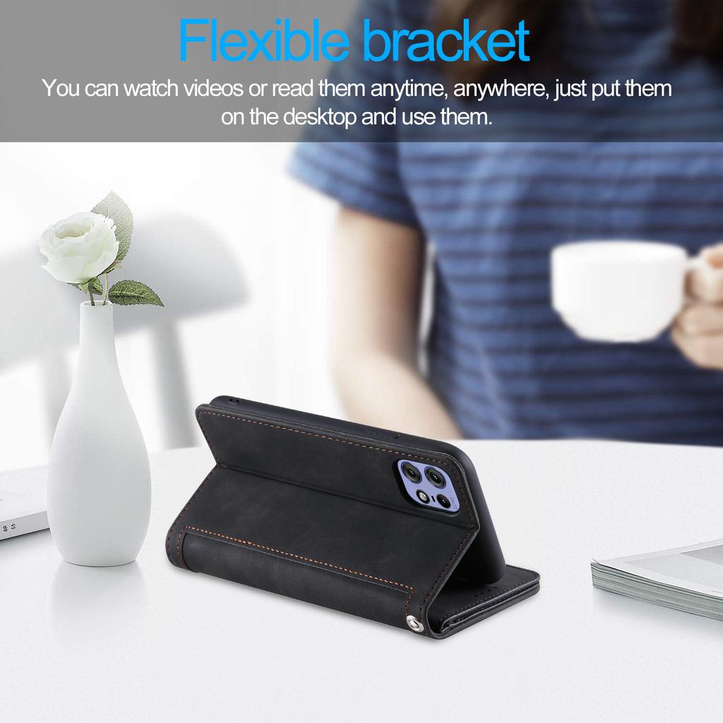 For Motorola Edge 50 Pro 5G Case 9 Card Slots Leather Wallet Phone Cover with Zipper Pocket