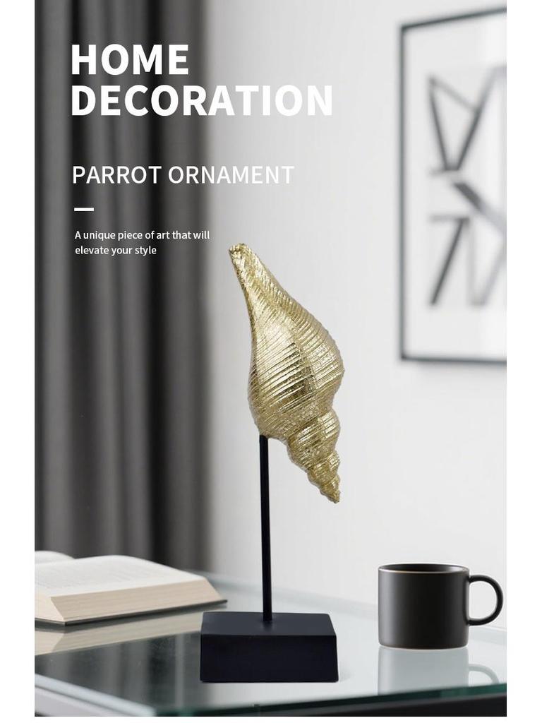 Gilded Seahorse Seashell TV Cabinet - Modern Home Decor Piece