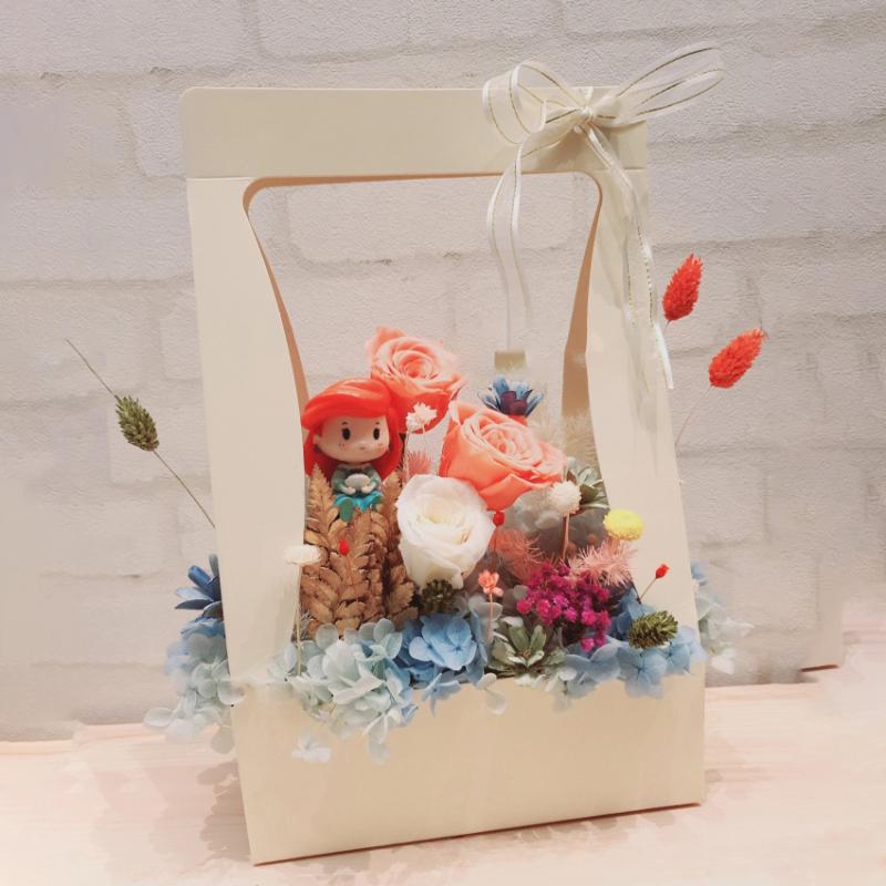 New Folding Flower Box Water Proof Portable Flower Basket Bouquet Handle Carton Creative Bouquet Wedding Party Gift Wrapping Box