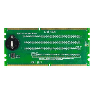 Testador de Reparo de Placa-Mãe de PC Desktop Slot de Memória DDR2 DDR3 Cartão de Teste com LED